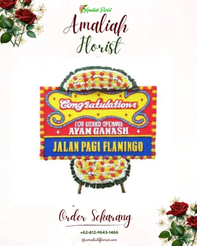 Bunga Papan Congratulation di Belik